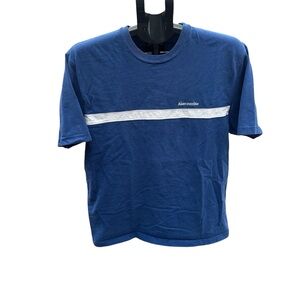 Y2K Vintage Abercrombie & Fitch Navy Tee Men’s Size Large 90s 100% Cotton